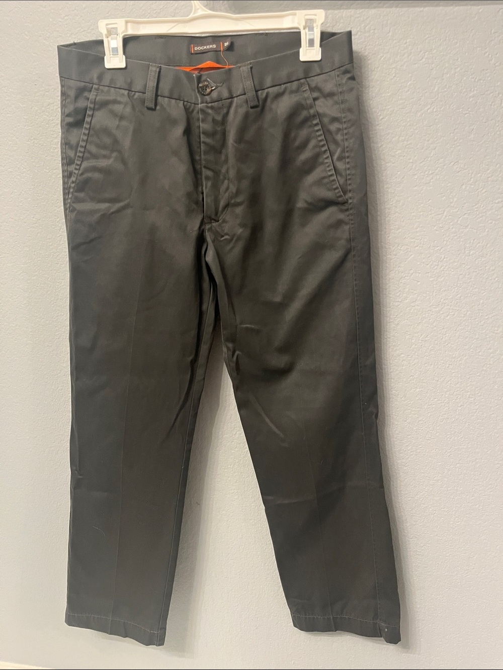Dockers Men's Straight-Fit Khaki Pants in Black